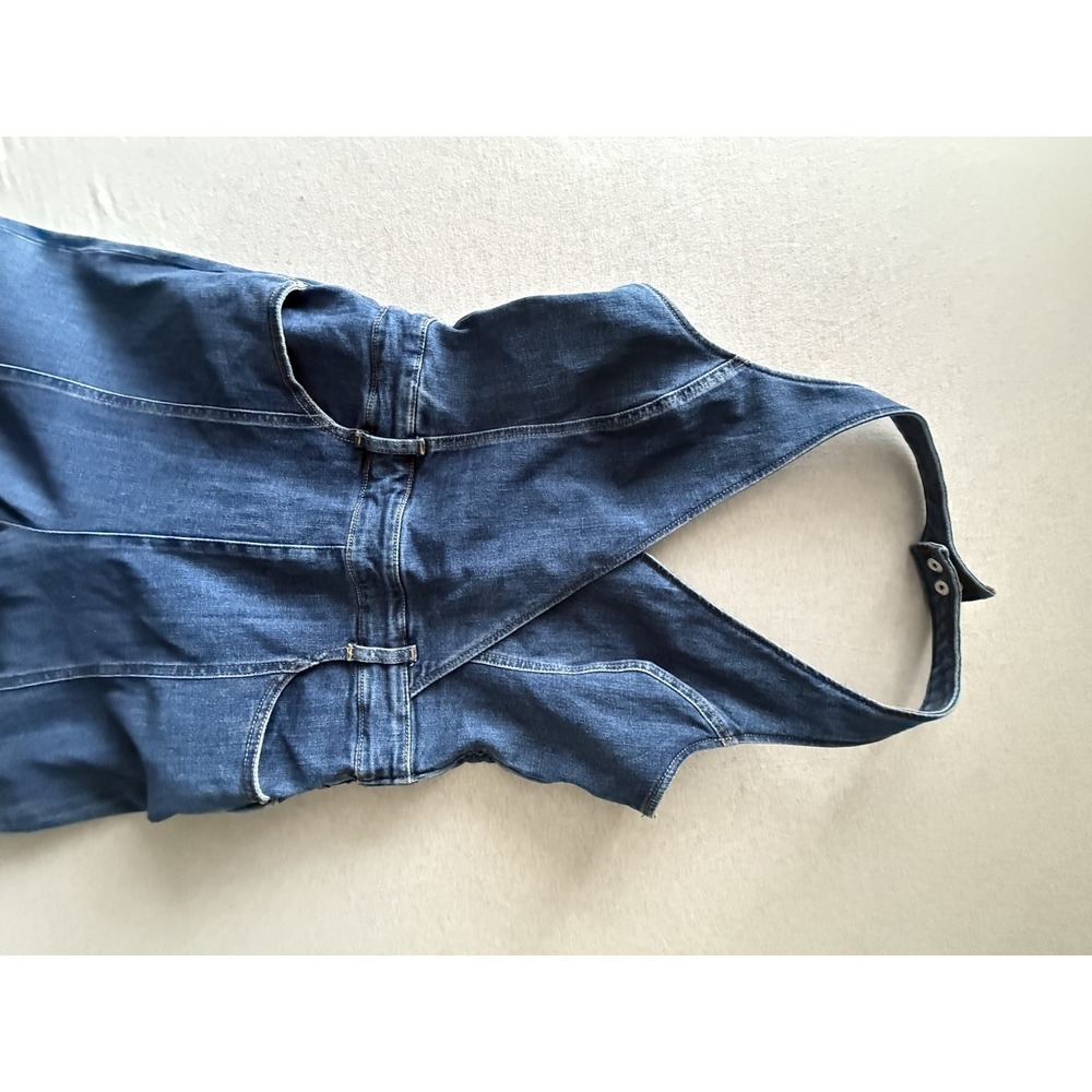 Guess Woman's Jean Romper With Halter Top Size Large